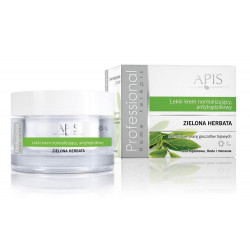 APIS Lekki krem normalizujący, antytrądzikowy - zielona herbata 50 ml  
