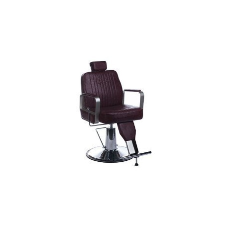  Fotel barberski HOMER BH-31237 Wiśniowy Beauty System