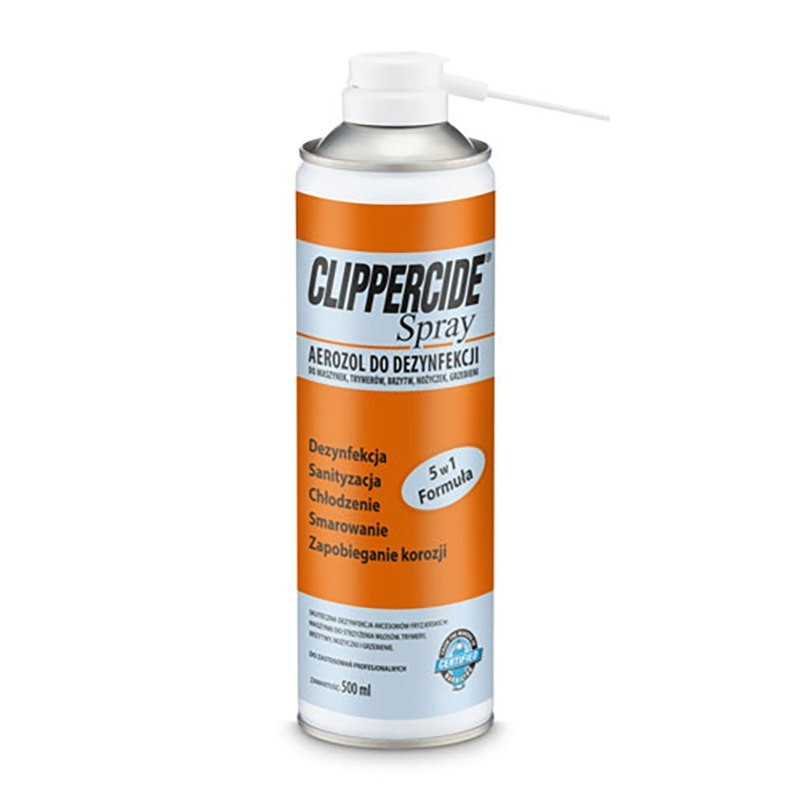 BARBICIDE CLIPPERCIDE Spray do dezynfekcji i smarowania maszynek do włosów 500ml 