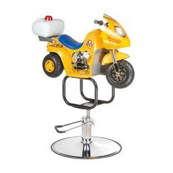 Beauty System Dziecięcy fotel fryzjerski Moto BW-604 żółty 
