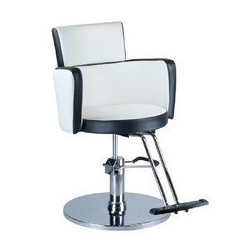  Fotel fryzjerski LUIGI BR-3927 biało-czarny Beauty System