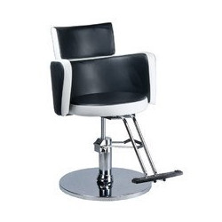  Fotel fryzjerski LUIGI BR-3927 czarno-biały Beauty System
