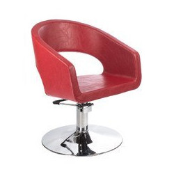  Fotel fryzjerski Paolo BH-8821 czerwony Beauty System