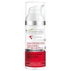 BIELENDA WYSOKA OCHRONA KREM DO TWARZY SPF50+ PA++ 50ml                                                                       
