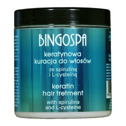 BINGOSPA Keratynowa kuracja do włosów ze spiruliną i L-cysteiną 250g                                               !  