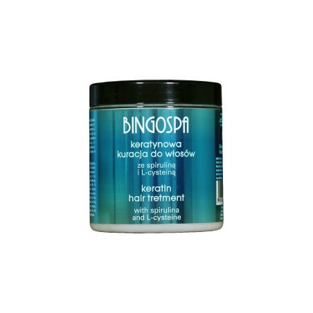 BINGOSPA Keratynowa kuracja do włosów ze spiruliną i L-cysteiną 250g                                               !  