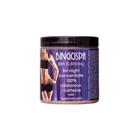 BINGOSPA Koncentrat cynamonowo kofeinowy z kwasem hialuronowym na noc  250g