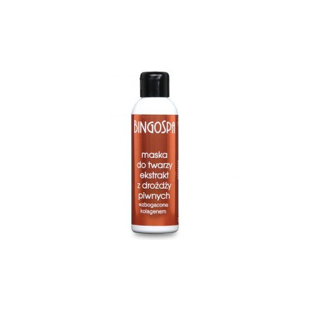 BINGOSPA Maska do twarzy z ekstraktem z drożdży piwnych wzbogacona kolagenem 150g  