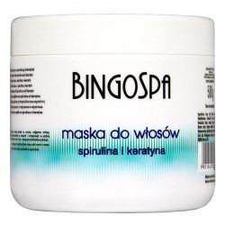 BINGOSPA Maska do włosów - spirulina i keratyna 500g  