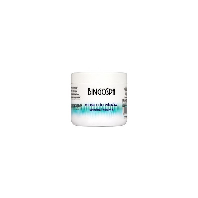 BINGOSPA Maska do włosów - spirulina i keratyna 500g  