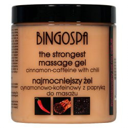 BINGOSPA Najmocniejszy żel cynamonowo-kofeinowy z papryką - do masażu  250g 
