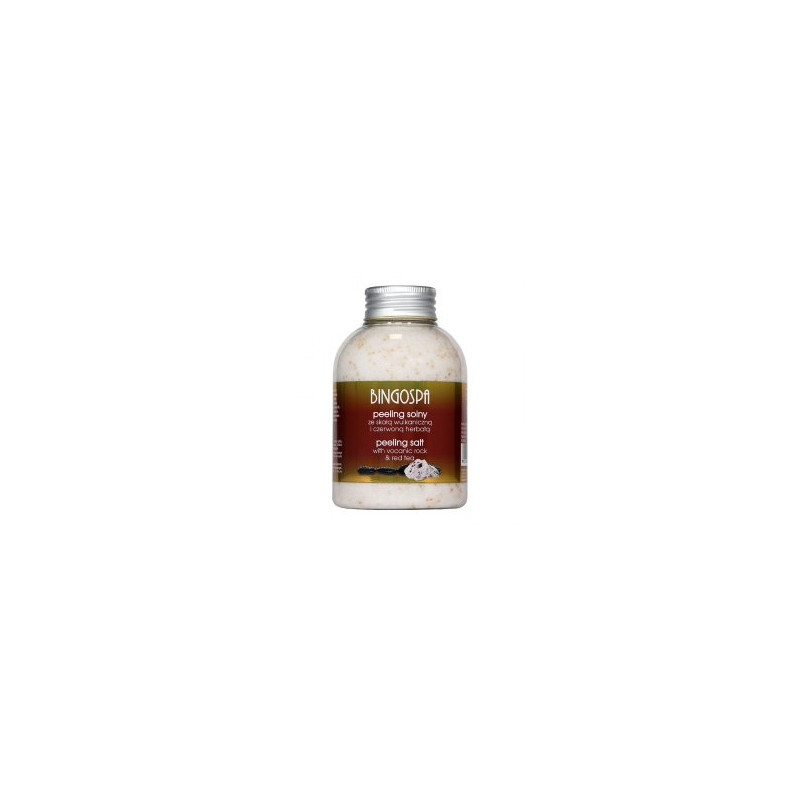 BINGOSPA Peeling solny ze skałą wulkaniczną i czerwoną herbatą  580g    