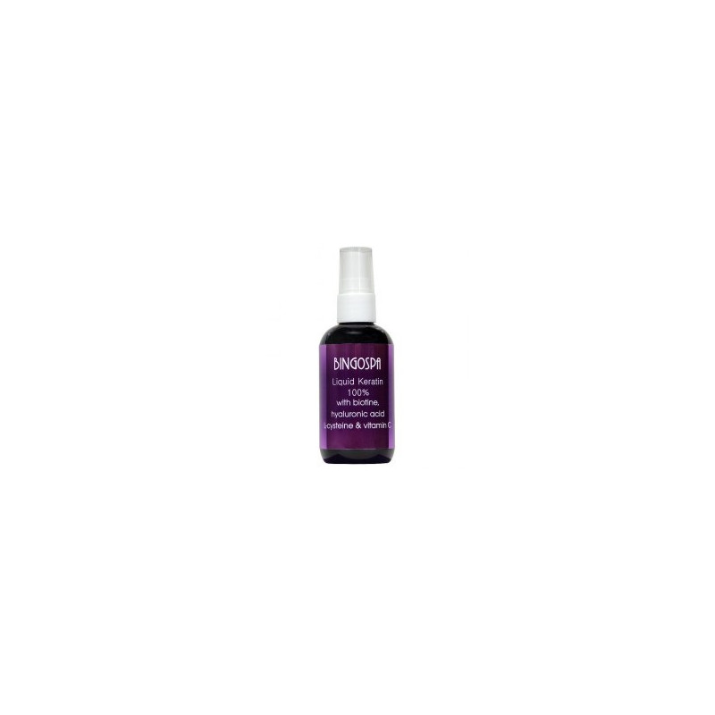 BINGOSPA Płynna keratyna 100% z biotyną, kwasem hialurownowym, l-cysteiną i witaminą C 100ml  