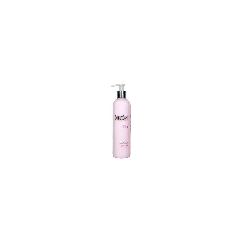 BINGOSPA Silk mleczko do mycia twarzy i szyji 300ml  