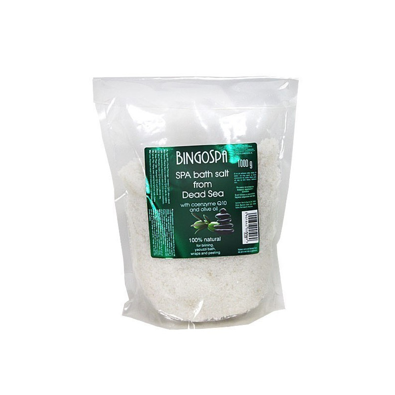 BINGOSPA sol z Morza Martwego z koenzymem Q10 i oliwą z oliwek 1 kg