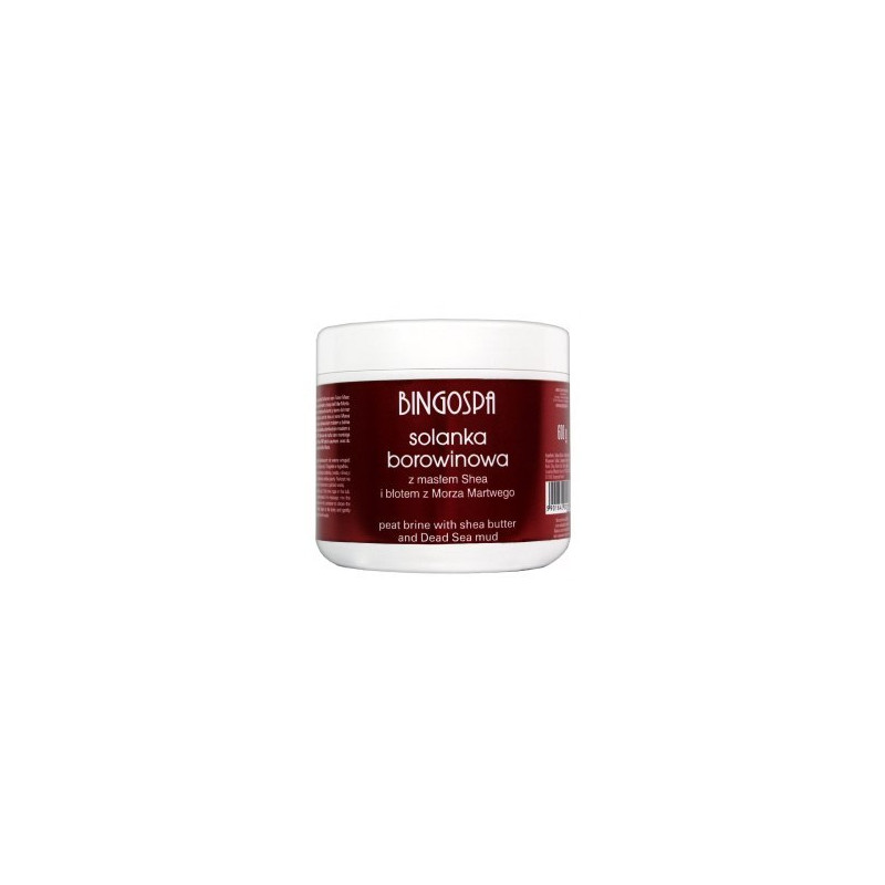BINGOSPA Solanka borowinowa z masłem shea i błotem z Morza Martwego 600g