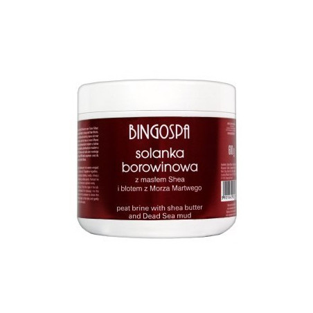 BINGOSPA Solanka borowinowa z masłem shea i błotem z Morza Martwego 600g