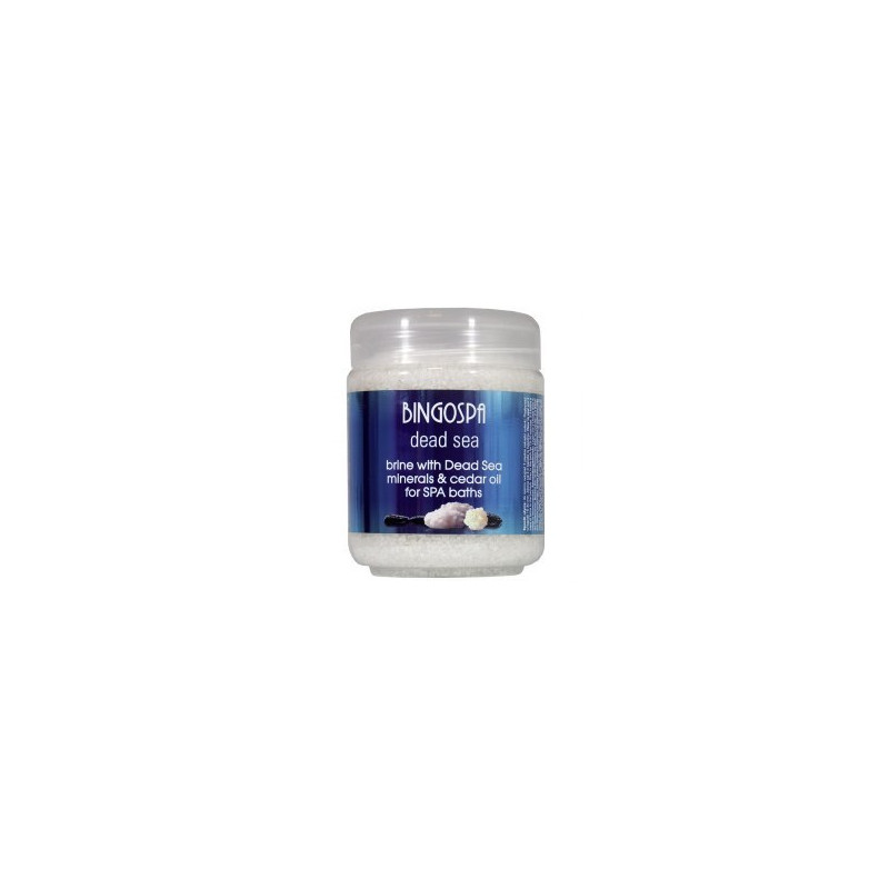 BINGOSPA Solanka z minerałami Morza Martwego z olejkiem cedrowym 550g