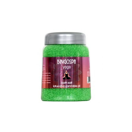 BINGOSPA Sól do kąpieli lotos i olej kanabis  850g 