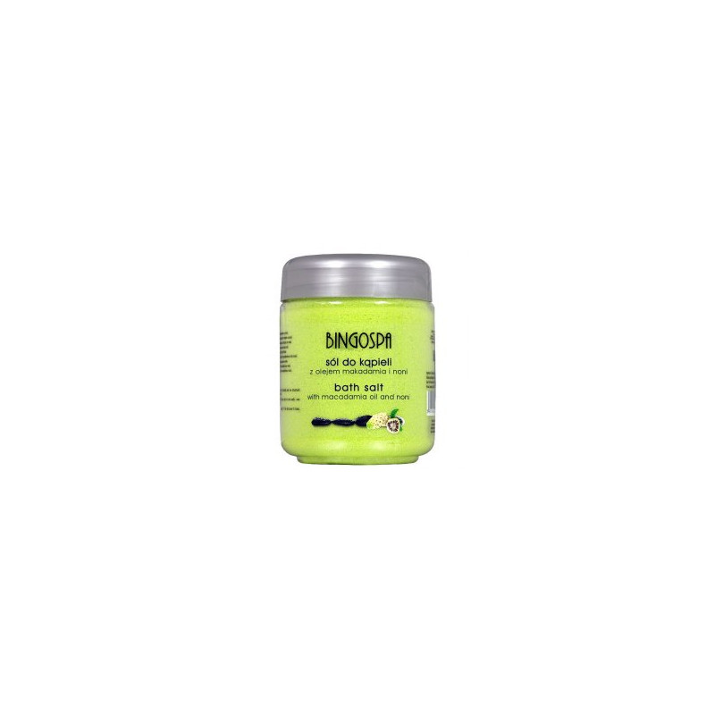 BINGOSPA Sól do kąpieli z olejem makadamia i Noni 580g   