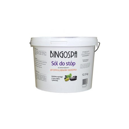BINGOSPA Sól do stóp grzybica 12,5 kg
