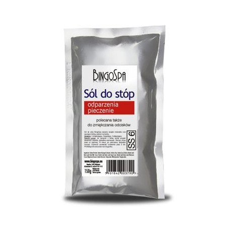BingoSpa Sól do stóp na odparzenia pieczenie 150g   