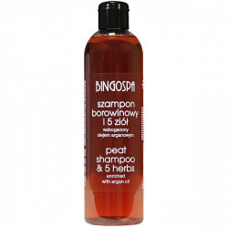 BINGOSPA Szampon borowinowy i 5 ziół z olejkiem arganowym 300ml  