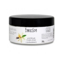 BINGOSPA Waniliowe masło Shea z jedwabiem 300g   