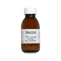 BINGOSPA Wyciąg 100% z aloesu lnu i rumianku 100ml   