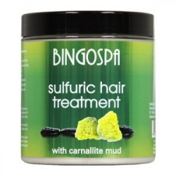 BINGOSPA, siarkowa kuracja do włosów z błotem karnalitowym, 250g