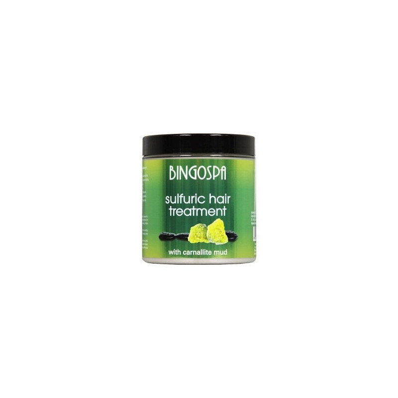 BINGOSPA, siarkowa kuracja do włosów z błotem karnalitowym, 250g