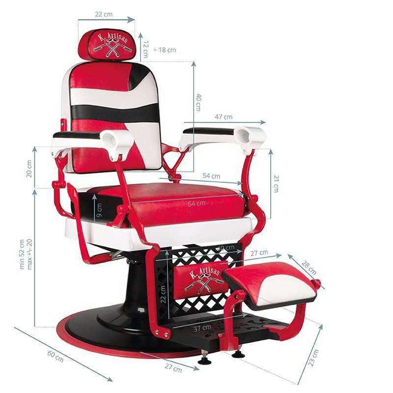  GABBIANO FOTEL BARBERSKI ARTISAN COLOR Activ