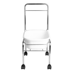 BRODZIK DO PEDICURE NA KÓŁKACH CHROM 