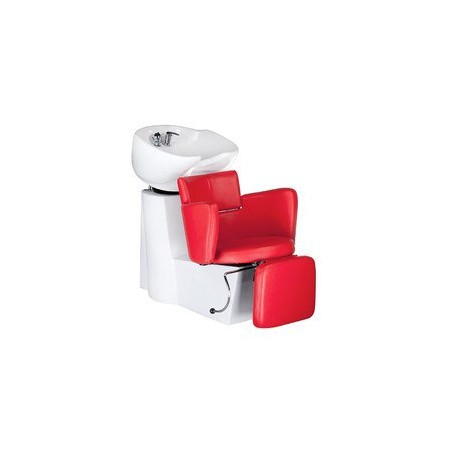  Myjnia fryzjerska LUIGI BR-3542 czerwona Beauty System