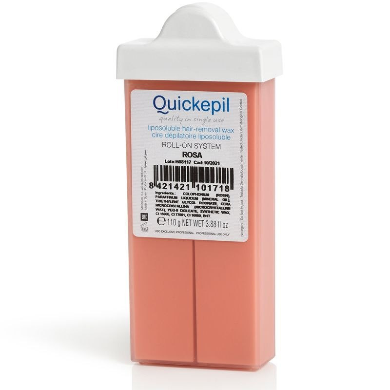  QUICKEPIL WOSK DO DEPILACJI TWARZY WĄSKA ROLKA RÓŻA 110g Activ 
