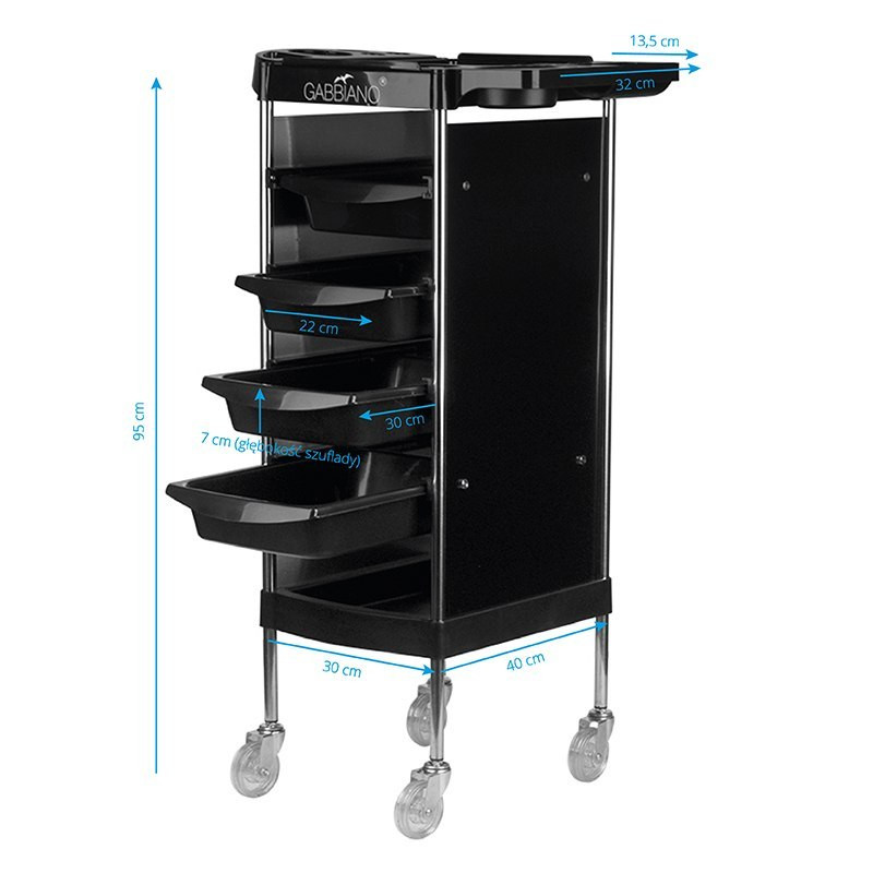 GABBIANO POMOCNIK FRYZJERSKI FX11-B BLACK 