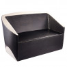 GABBIANO SOFA DO POCZEKALNI PARYŻ CZARNO - BEŻOWA  