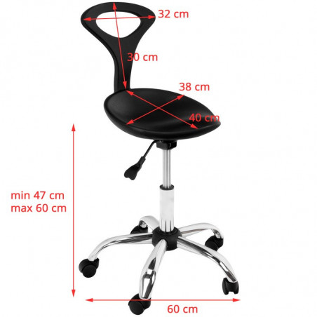GABBIANO TABORET FRYZJERSKI 881 CZARNY