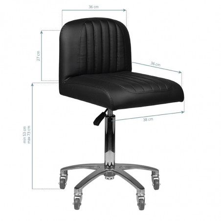GABBIANO TABORET FRYZJERSKI BARBERSKI AT-101 CZARNY 