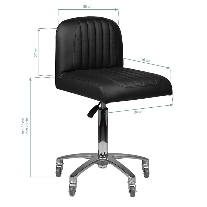GABBIANO TABORET FRYZJERSKI BARBERSKI AT-101 CZARNY