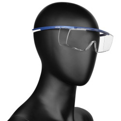 OKULARY OCHRONNE UVEX SUPER OTG NIEBIESKIE NA KOREKCYJNE 