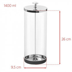 POJEMNIK SZKLANY DO DEZYNFEKCJI NARZĘDZI 1400ML