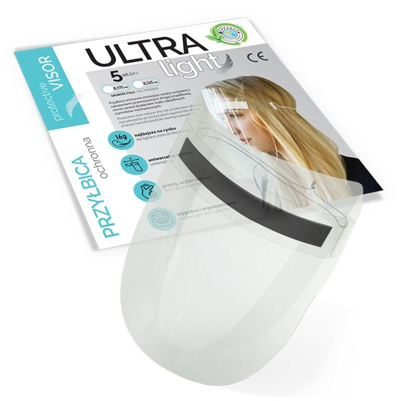 PRZYŁBICA OCHRONNA ULTRA LIGHT - 5SZT 