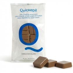 QUICKEPIL WOSK TWARDY BEZPASKOWY DO DEPILACJI 1 KG CZEKOLADA
