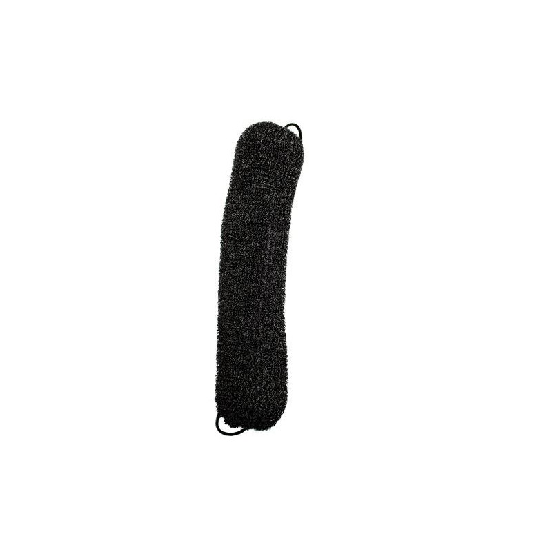 RONNEY Professional Hair Bun With Rubber size 230 - Wypełniacz koka podłużny z gumką rozmiar 230 mm - CZARNY RA 00061     