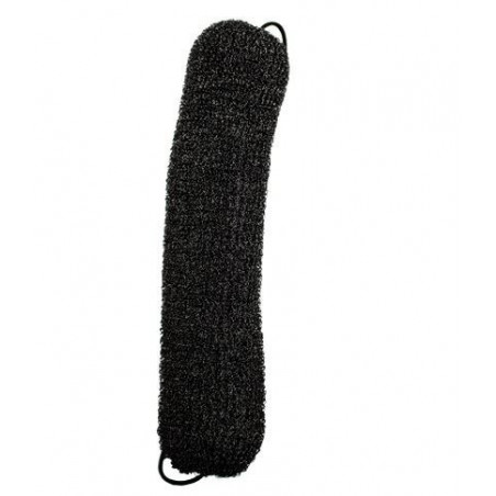 RONNEY Professional Hair Bun With Rubber size 230 - Wypełniacz koka podłużny z gumką rozmiar 230 mm - CZARNY RA 00061     