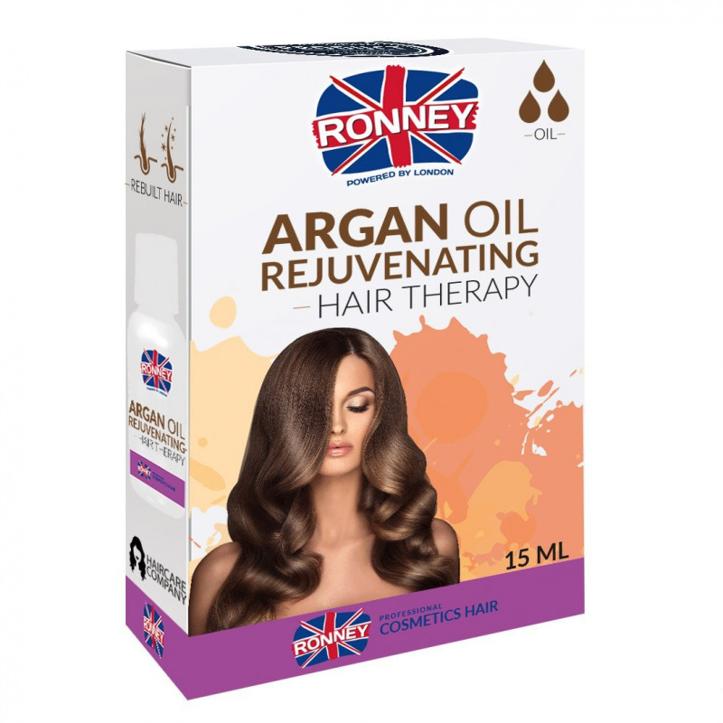 RONNEY Professional Hair Oil Argan Oil Rejuvenating Effect - Olejek do włosów odmładzający 15 ml   