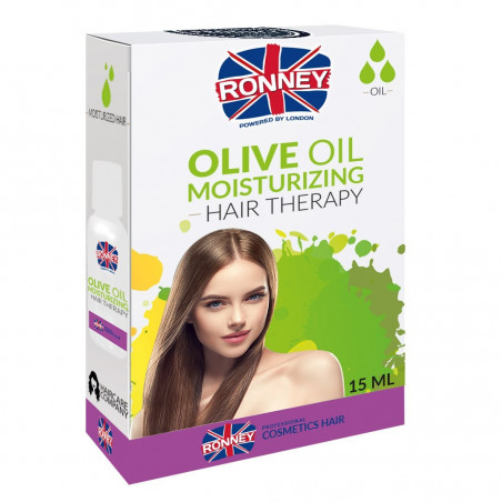 RONNEY Professional Hair Oil Olive Oil Moisturizing Effect - Olejek do włosów nawilżający 15 ml  