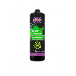 RONNEY Professional Shampoo Keratin Complex Rebuilding Therapy - Szampon odbudowujacy do włosów kruchych i cienkich 1000 ml  