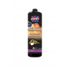 RONNEY Professional Shampoo Macadamia Oil Restorative Therapy - Szampon wzmacniający do włosów suchych i osłabionych 1000 ml